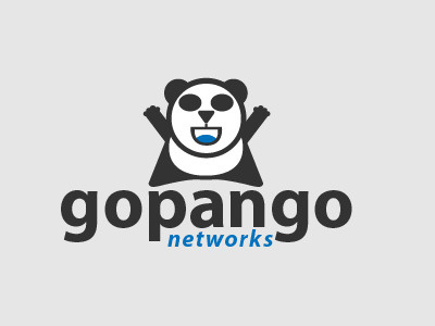 gopango networks logo gopango illustrator logo panda valencia vector