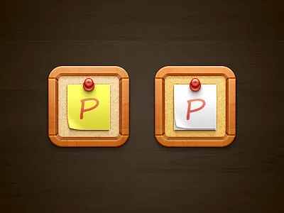 Pinterest iOS - WIP board bulletin ios paper pin wood