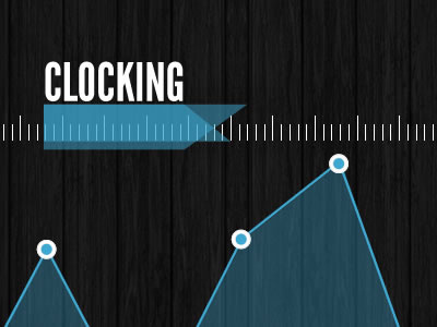 Clocking app clocking graph identity ios logo