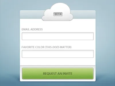 Request an Invite beta cloud form myriad pro request web