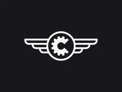 Chesva Sign chesva grabelnikov logo marine minimal sign wings