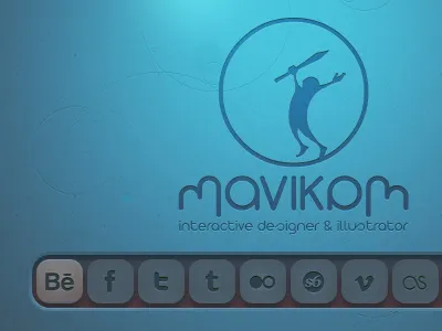 resurrection of a portfolio icon interface logo social icons web site