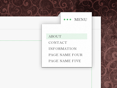 Drop down menu in active state menu wordpress