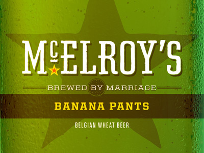 McElroy's Beer beer label logo packaging
