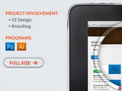 Portfolio Redesign bitter blue brandon grotesque button gray icons logo monogram orange subtle grunge wip
