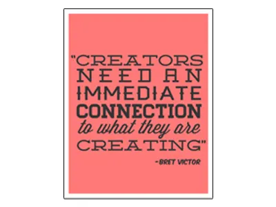 Bret Victor Poster - Quote Series bret victor creativity design lost type poster text type face