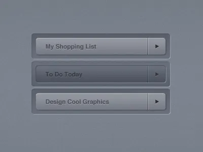 Dark List Navigation dark list navigation free psd navigation