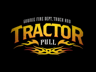 Tractor Pull Logo art direction design illustration poster pull tractor vector