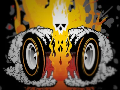 Tractor Pull Detail art direction design illustration poster pull tractor vector