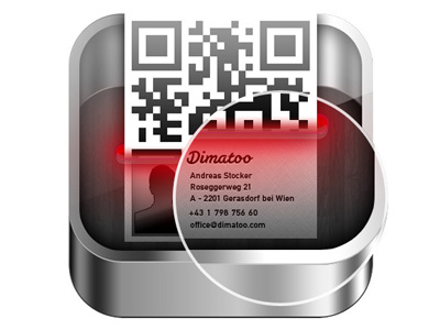 ICON for QR to vCard iPhone App app appstore icon icons iphone metall qr vcard wood