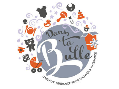 Dans ta bulle - shower gifts baby illustration logo whimsical