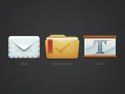 Icons desktop desktop doc documents icon mail work