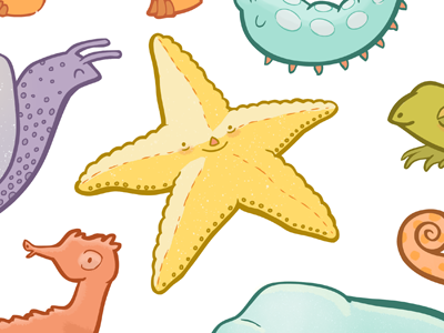 Slow Down Starfish character cute illustration slow starfish