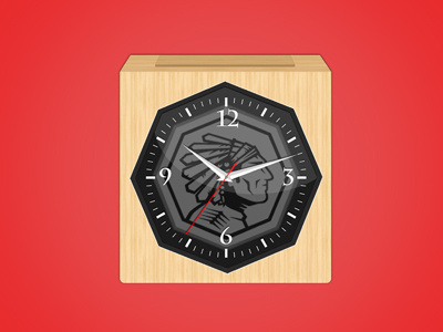 Chief's alarm clock app icon alarm clock android app chiefs clock icon wood