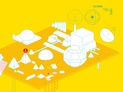 Space Station illustration isometric space station vector