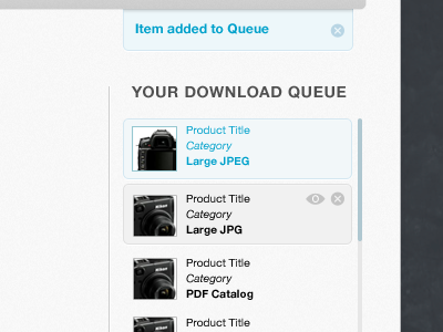 Your Queue interface prototype web