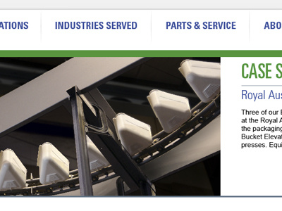 Website conveyer industrial website