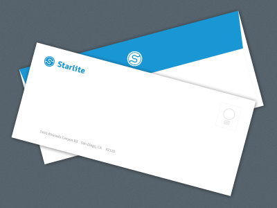 Starlite Envelope brand clean design envelope identity lightbulb logo logotype minimal print typography wordmark