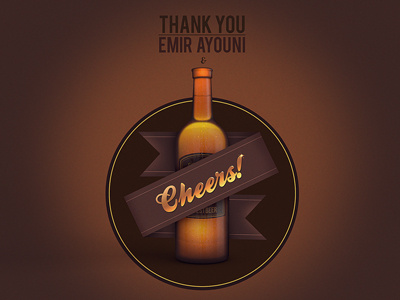 Thanks beer bottle cheers hyper invitation island marcus melin