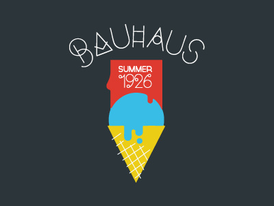 Design Summer Camp bauhaus geometry shirt typography