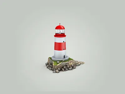 lighthouse icon illustration lighthouse