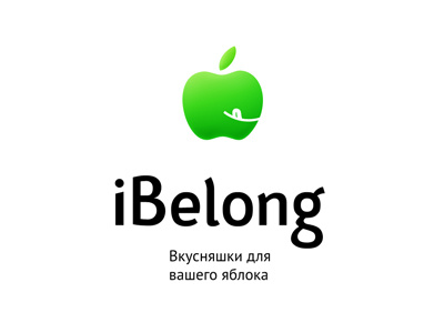 iBelong logo + lettering apple lettering logo logotype