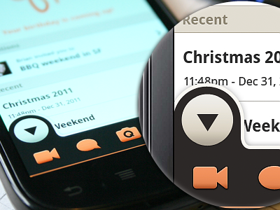 Create memory (Android) android audio chat icon location mobile nexus ui ux video