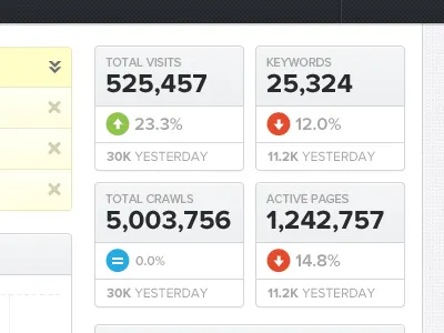 Widgets gray sidebar ui user interface white widget