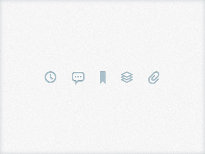 Minimal Glyph Icons attachment bookmark category comment date glyph icons minimal paper paperclip pixel simple stack time