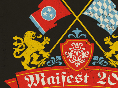 Maifest 2012 crest flag german lion logo tennessee