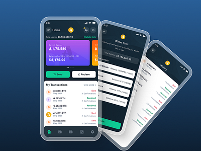 Crypto Currency Management Mobile App app design graphic design illustration mobile ui ux