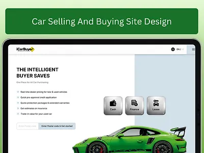 Car Buying & Selling Site Design automobiles car buying and selling ui