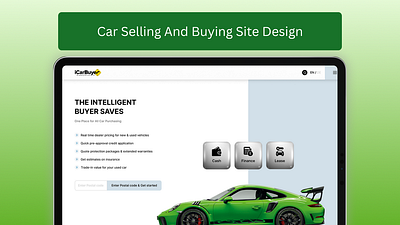 Car Buying & Selling Site Design automobiles car buying and selling ui