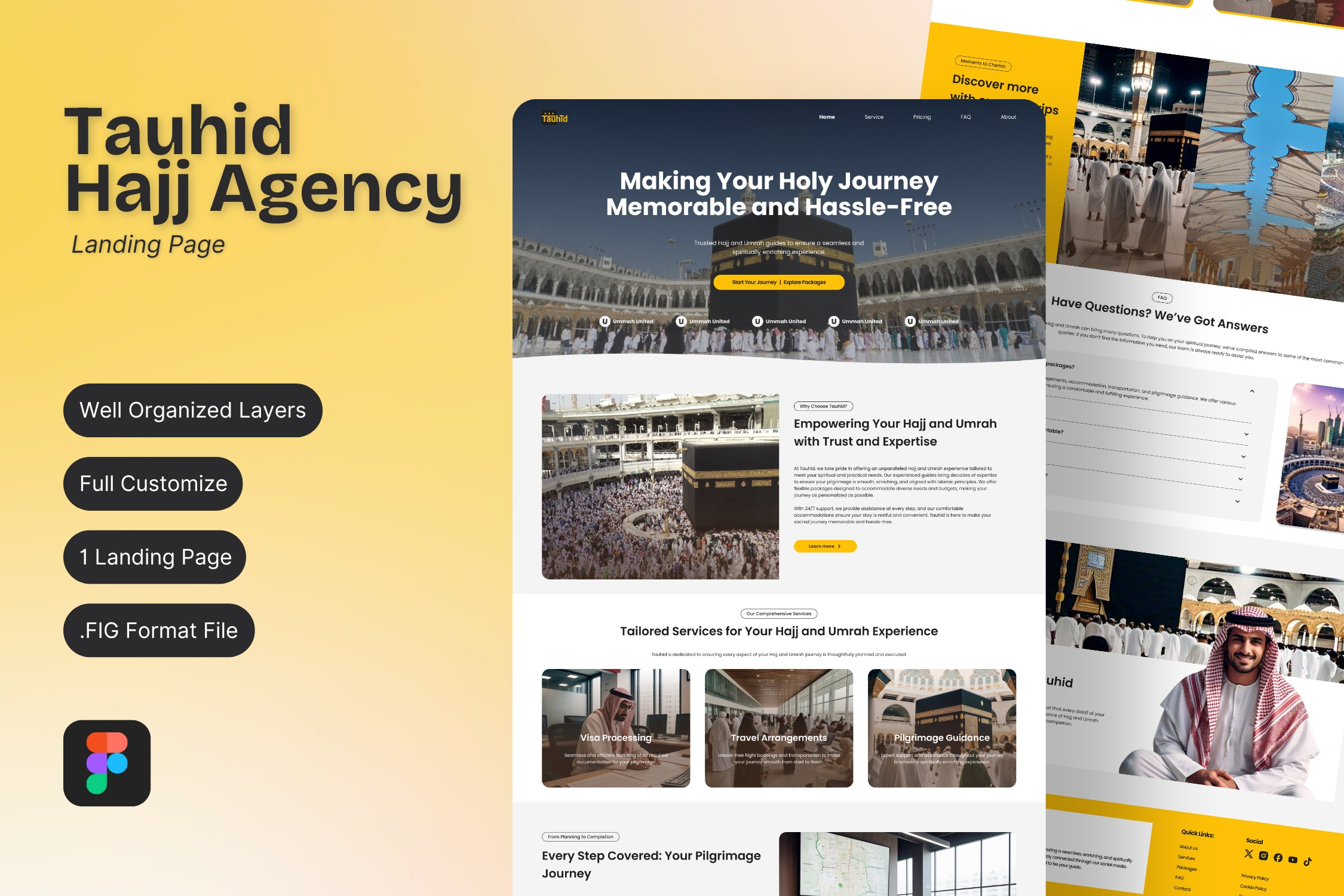 Hajj and Umrah Agency SaaS Website desk hajj