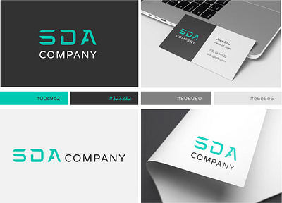 SDA Company - IT Company Logotype graphic design logo