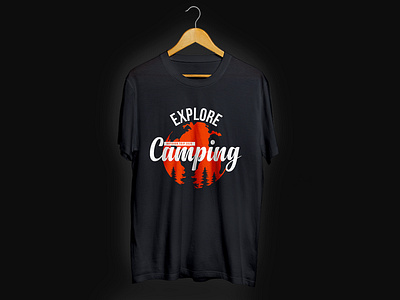 Camping T-shirt Design basketball t shirt camping t shirt camping t shirt design design explore explore t shirt design graphic design illustration t shirt design tshirt vector t shirt vector t shirt design