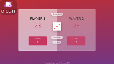 Diploma project design online game ui web design