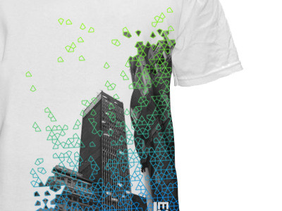 Onde fica o metrô? architecture city gradient pattern t shirt