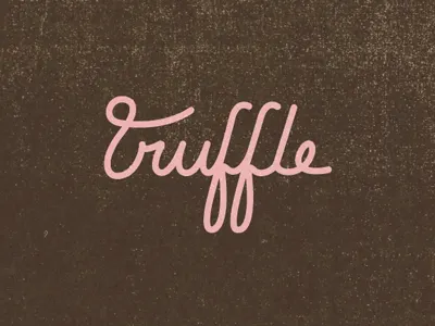 Truffle alt food meh script truffle wordmark