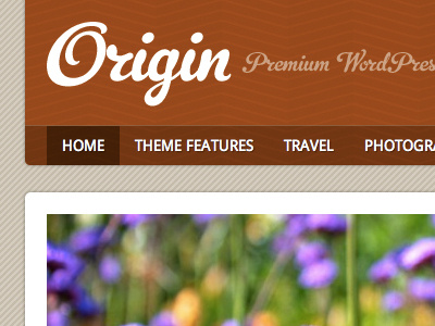 Origin WordPress Theme texture