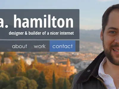 Portfolio Header nav portfolio