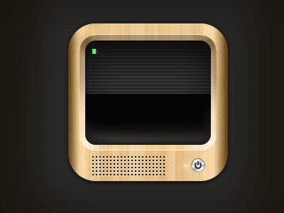 Dribbble has you (.gif) app computer dribbble gif icon matrix screen wood