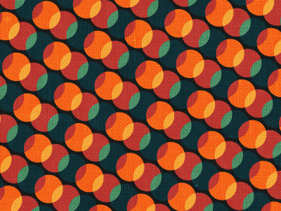 Pattern Urges 70s canvas circles pattern retro