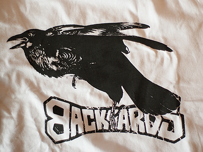 Backyards crow silk screen bone crow silkscreen snowboard