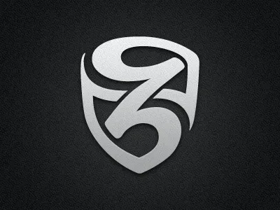 Z Shield Logo badge crest icon inglis lettering logo script shield z