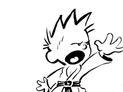 Kung Fu Calvin art cartoon fanart traditional