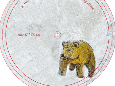 Bear album art bear center label vinyl
