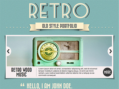 A Wordpress "Retro" Theme! awesome blog cool look old retro ribbon shadow sheet style stylish theme typography vintage wordpress