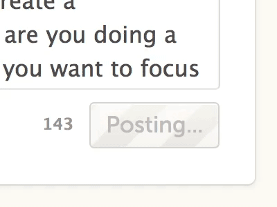 Posting progress animation button css3 progress