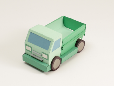 wanna take a ride? design paper papercraft stop motion truck